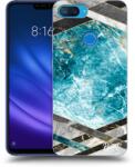 Picasee Husă transparentă din silicon pentru Xiaomi Mi 8 Lite - Blue geometry