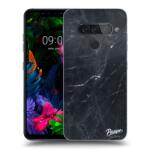 Picasee Husă transparentă din silicon pentru LG G8s ThinQ - Black marble