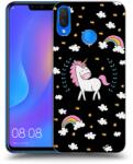 Picasee Husă neagră din silicon pentru Huawei Nova 3i - Unicorn star heaven