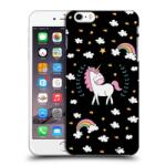 Picasee Husă neagră din silicon pentru Apple iPhone 6 Plus/6S Plus - Unicorn star heaven