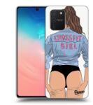 Picasee Husă transparentă din silicon pentru Samsung Galaxy S10 Lite - Crossfit girl - nickynellow