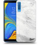 Picasee Husă transparentă din silicon pentru Samsung Galaxy A7 2018 A750F - White marble