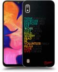 Picasee Husă neagră din silicon pentru Samsung Galaxy A10 A105F - Motto life