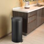EKO Coș de gunoi cu pedală Classic, negru, 30 L 31017812 (440075) Cos de gunoi