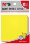 M&G Notite adezive, 76 x 76mm, 4 culori neon, 25 file/culoare, 100 file/set M&G AS33E1020401