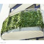 Aupal Műsövény erkélyre kerítésre belátásgátló zöld műlevelek Takaró háló élethű szőtt levelekkel 300x150 cm többszínű levél