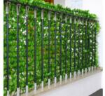 Wohnen Műsövény erkélyre kerítésre belátásgátló 300x150 cm világoszöld műlevelek takaró háló élethű