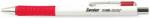 FlexOffice Golyóstoll, 0, 4 mm, nyomógombos, FLEXOFFICE "Senior", piros (FOGT026P) - primatinta