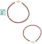 Bratara Granat Diametru 52 mm - Disc Fatetat - 1, 7-2 x 3 mm - Accesorii Gold Filled - 1 Buc