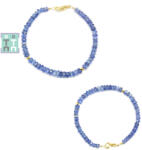  Bratara Kyanit Albastru Diametru 52 mm - Disc Fatetat - 1, 7-3 x 4-5 mm - Accesorii Gold Filled - 1 Buc