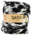 Tek-Tek pamut pólófonal, nagy gombolyag, borzos fekete-fehér, Tek-152