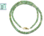  Colier din Smarald Disc Fatetat 1, 6-3 x 3-3, 6 mm - Accesorii Gold Filled - 1 Buc