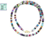  Colier din Cuart Mixt Disc Fatetat - 1, 8-3 x 4-5 mm - Accesorii Gold Filled - 1 Buc