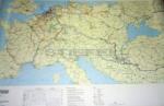 Stiefel A Duna hajózási térképe, Európa víziúthálózata (keretes)