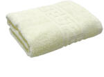 Ralex Pucioasa Prosop baie de fata 50x90 cm Bumbac 100%, Greek Border 500 grame/mp, Crem Prosop