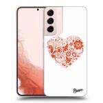 Picasee Fekete szilikon tok az alábbi mobiltelefonokra Samsung Galaxy S22+ 5G - Big heart