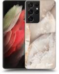 Picasee ULTIMATE CASE Samsung Galaxy S21 Ultra 5G G998B - készülékre - Cream marble
