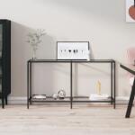 vidaXL Masă consolă, transparent, 140x35x75, 5 cm, sticlă securizată (331694)