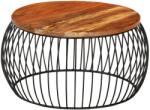 vidaXL Măsuță de cafea, Ø68 cm, lemn masiv reciclat (338022) Masa de cafea