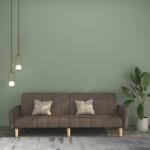 vidaXL Canapea extensibilă cu 2 locuri, maro, material textil (337359) Canapea