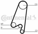 Continental Ctam Set pompa apa + curea dintata CONTINENTAL CTAM CT910WP1 (CT910WP1) - automobilus