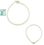  Bratara Prehnit Diametru 54 mm - Disc Fatetat 1, 5-2 x 3 mm - Accesorii Gold Filled - 1 Buc
