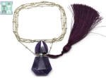  Colier Aromaterapie cristaloterapie Ametist 48x28x10 mm - Argint 925