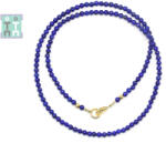  Colier din Lapis Lazuli Rotund - 3x3 mm - Accesorii Gold Filled - 1 Buc