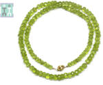  Colier din Peridot Disc Fatetat - 3-4 x 4-6 mm - Accesorii Gold Filled - 1 Buc