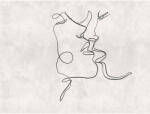 AA Design Fototapet perete Line Art Kiss The Wall (382841)