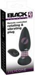 Black Velvets Remote Controlled Rotating & Vibrating Plug