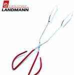 Landmann 0280 Krómozott grillcsipesz, piros nyéllel