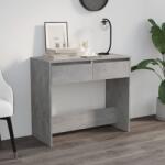 vidaXL Masă consolă, gri beton, 89x41x76, 5 cm, oțel (809570)