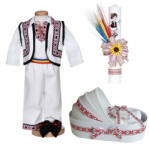  Set botez traditional trusou botez landou cu lumanare si costum popular Baieti Denikos® C9293 NIK5543 (NIK5543)