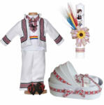  Pachet lumanare botez si trusou botez landou si costum national Baietei Denikos® C9271 NIK5521 (NIK5521)