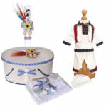  Pachet national Baia cu trusou botez si cutie trusou Denikos® C9089 cu lumanare si costum traditional NIK5462 (NIK5462)