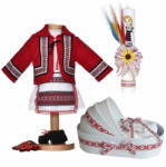  Set costum popular fetite cu trusou botez landou si lumanare, decor traditional Denikos® C9277 NIK5527 (NIK5527)