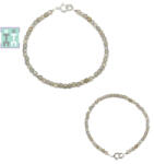  Bratara Labradorit Diametru 52 mm - Rotund Fatetat 3x3 mm - Accesorii Argint 925 - 1 Buc