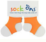 Sock on Sock ons - zoknitartó 6-12hó narancssárga (SOCKO0008)