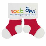 Sock on Sock ons zoknitartó 0-6hó piros (SOCKO1009)