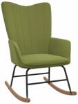 vidaXL Scaun balansoar, verde deschis, catifea (327746) Balansoar