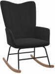 vidaXL Scaun balansoar, negru, catifea (327749) Balansoar