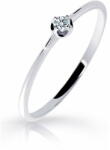  Cutie Diamonds Gyengéd fehér arany gyűrű gyémánttal DZ6729-2931-00-X-2 (Kerület 56 mm)