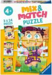 Ravensburger PUZZLE MIX&MATCH HAINE COLORATE, 3x24 PIESE - RVSPC05196 (RVSPC05196) Puzzle
