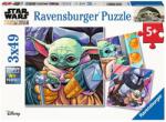 Ravensburger PUZZLE BABY YODA, 3x49 PIESE - RVSPC05241 (RVSPC05241) Puzzle