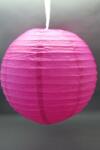  papír lampion gömb, 40 cm-es, pink