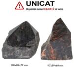  Generator Turmalina Neagra cu Hematit Mineral Natural - 100-117 x 89-112 x 68-77 mm - (XXL) - 1 Buc