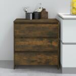 vidaXL Servantă, stejar afumat, 70x41x75cm, lemn prelucrat (813005) Comoda