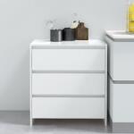 vidaXL Servantă, alb extralucios, 70x41x75 cm, lemn prelucrat (809752) Comoda