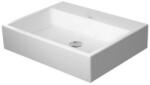 Duravit Vero Air csiszolt kerámia mosdó 60x47 cm, WonderGliss bevonattal, csaplyuk és túlfolyó nélkül, alpin fehér 23506000791 (23506000791)